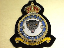 255 Squadron RAF KC wire blazer badge - Click Image to Close